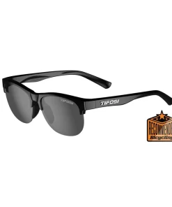 Alternative view of TIFOSI SWANK SL, GLOSS BLACK, SMOKE