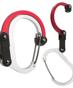 Alternative view of Rotating Aluminum Carabiner Clip for Camping