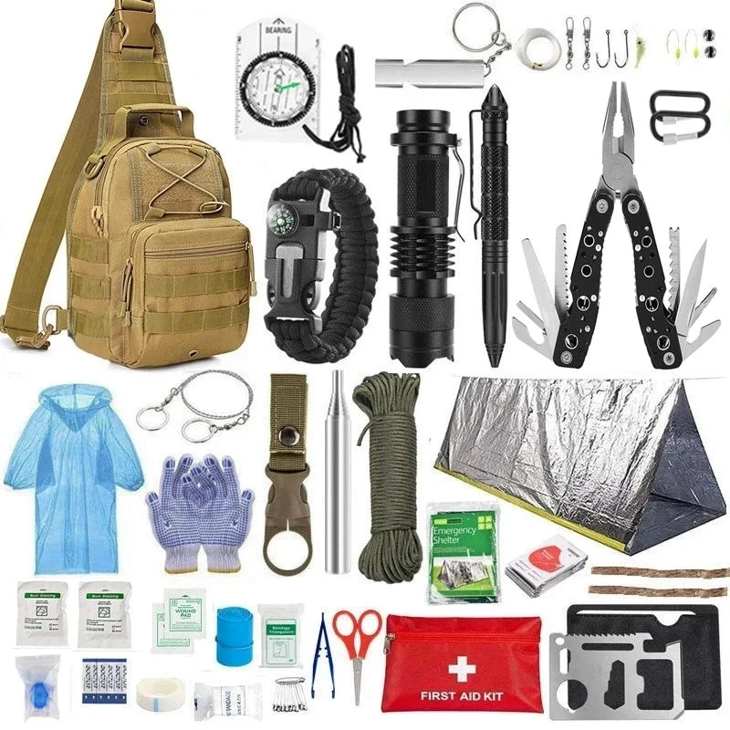 Portable MOLLE IFAK Survival First Aid Kit – Full Set for Camping, Hiking & Trauma Response