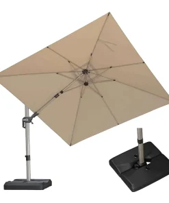 Alternative view of 10 x 10 ft Tilting Patio Umbrella with Base