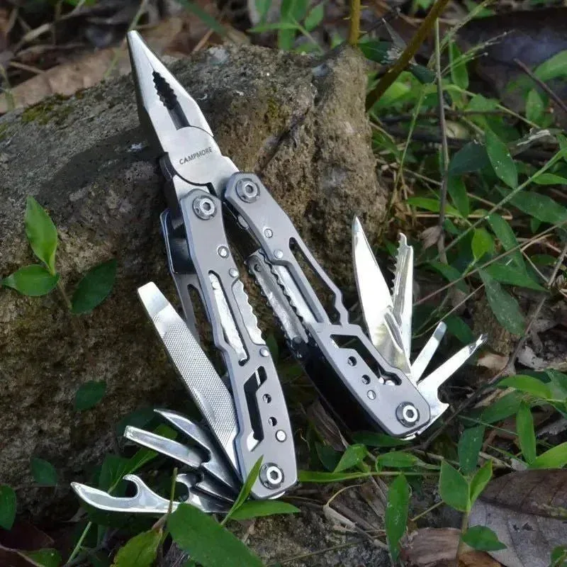 14-in-1 EDC Folding Multifunction Pliers – Stainless Steel Portable Survival Tool for Camping & Outdoor - Image 4