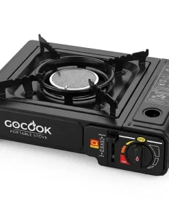 GOCOOK PORTABLE BUTANE GAS STOVE WITH LPG CONNECTOR | HEAVY DUTY CAMPING STOVE