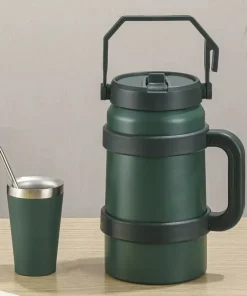 304 Stainless Steel Thermal Tumbler – 48-Hour Vacuum Insulated Sports Water Bottle (1.2L / 1.5L / 1.9L)