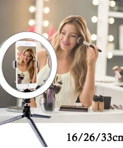 Alternative view of 10 Inch LED Ring Light with Tripod & Phone Holder for Video & Makeup