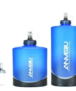 1L / 2L Collapsible Water Bottle with Built-In Filter – Foldable TPU Flask for Running, Hiking & Outdoor Camping