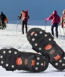 11 Teeth Crampons – Anti-Slip Ice Grippers for Hiking, Climbing, and Winter Shoes