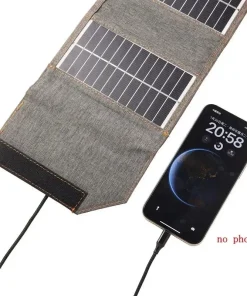 130W/80W Folding Solar Panel USB 5V Solar Charger | Portable Solar Cell Outdoor Power Bank for Camping and Hiking + 3 in 1 Cable