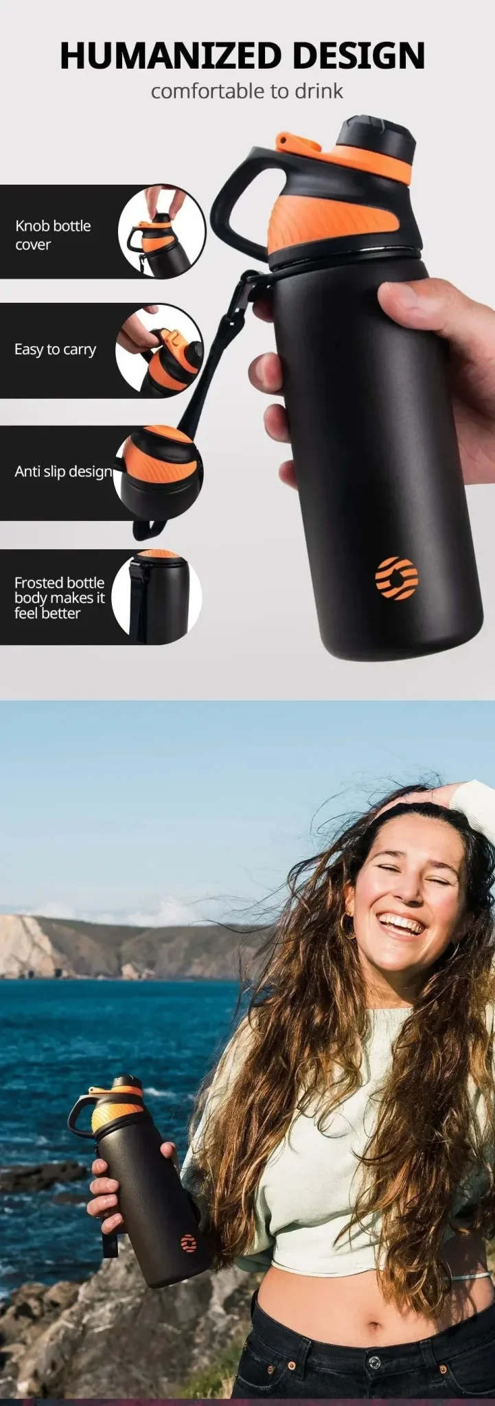 1500ml Stainless Steel Vacuum Flask – Magnetic Lid, 24-Hour Cold / 12-Hour Hot Insulation for Sports & Outdoor Use - Image 9