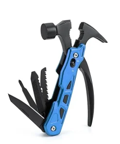1PC Outdoor Multi-Function Claw Hammer Knife – Stainless Steel Survival Tool with Pliers, Camping Hammer, Nail Puller, and Emergency Rescue Tool