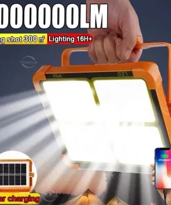 Alternative view of 20000mAh Solar Rechargeable Camping Lantern – High-Power LED Tent Light & Power Bank