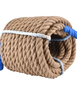 Alternative view of 20mm x 20m Natural Jute Rope - Heavy-Duty Outdoor Tug of War & Rock Climbing Rope