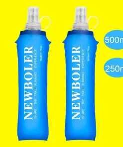 250ml / 500ml TPU Collapsible Soft Flask – Foldable Sport Water Bottle for Running, Camping & Hiking
