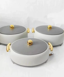 Alternative view of 3-Piece Thermal Insulation Lunch Box Set – Large Capacity Food Warmer (2L/2.5L/3L)