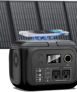 300W Portable Power Station with 40W Solar Panel for Camping & Backup