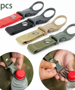 6-Pack Military-Grade Water Bottle Clips – Heavy Duty Nylon Webbing Hooks for Camping & Hiking Packs