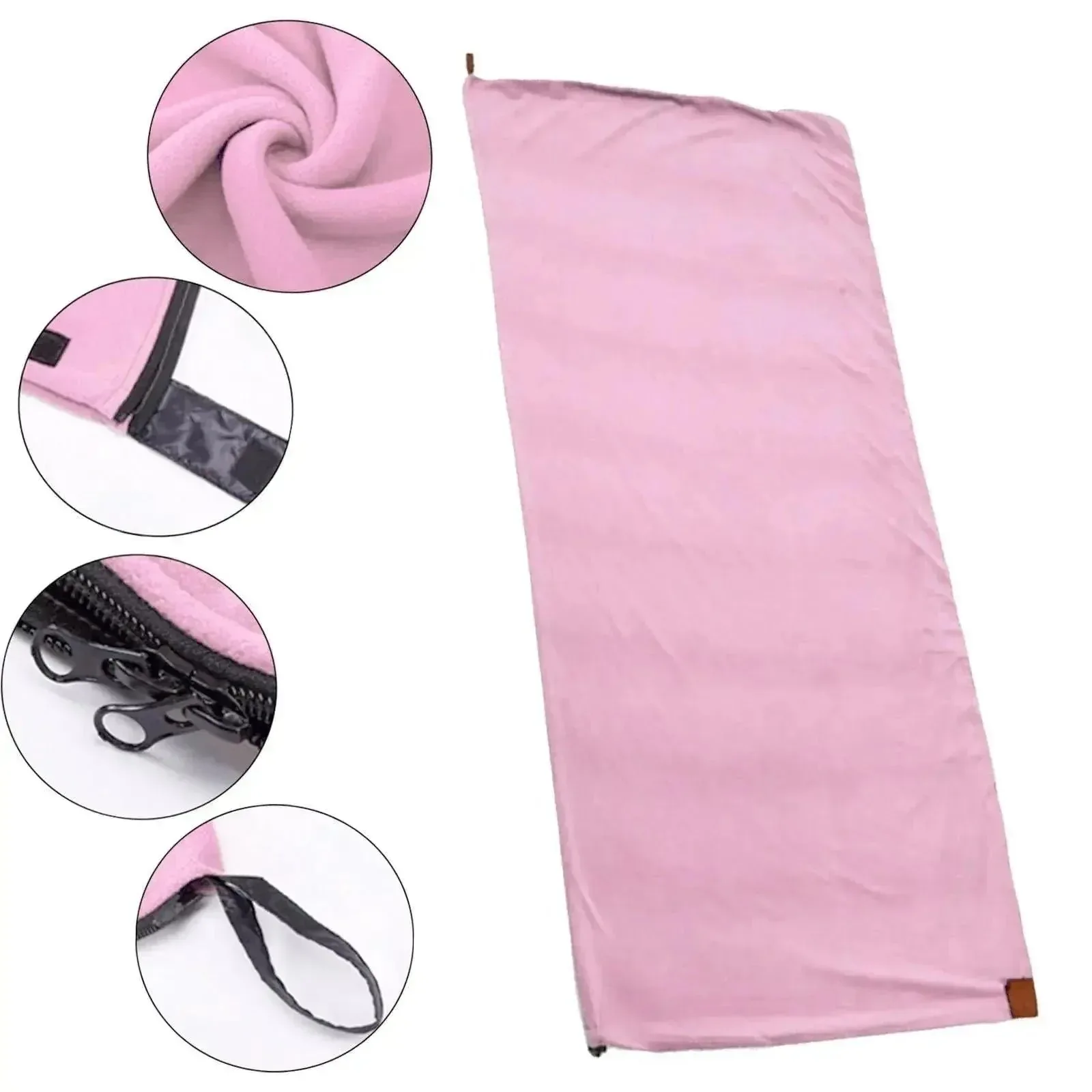 Soft Fleece Camping Blanket – Sleeping Bag Liner for Outdoor Adult Backpacking - Image 6