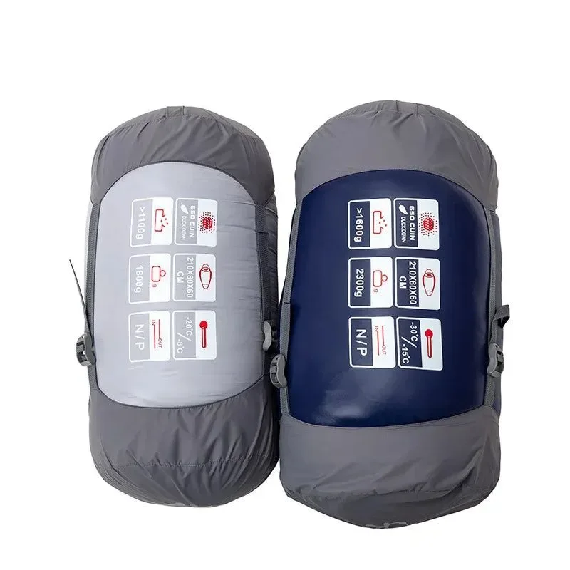 JUNGLE KING Ultralight Duck Down Mummy Sleeping Bag – Rated to -35°C, 1.8kg & 2.3kg Options - Image 2