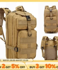 Alternative view of 30L Military Tactical Backpack – Camouflage Nylon 3P Pack for Climbing, Hunting, Fishing & Hiking