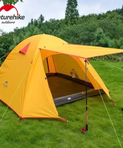 Alternative view of NatureHike 3-4 Person Double Layer Camping Tent – Aluminium Poles 3000mm Waterproof 3-Season