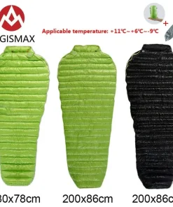 Alternative view of Ultralight 95% Goose Down Mummy Sleeping Bag – 3-Season Splicing Double for Camping & Backpacking (M: 180×70cm / L: 200×86cm)
