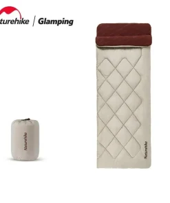 Naturehike Cotton Sleeping Bag – Splicing Envelope Style for Camping & Winter (R150/R250/R350)