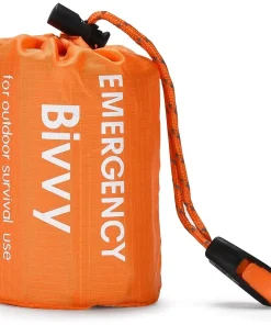 Emergency Survival Sleeping Bag – Mylar Thermal Waterproof Bivvy for Camping & Hiking
