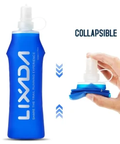 Alternative view of Portable Folding Soft Water Bottle – BPA-Free TPU Flask in 250ml, 300ml, 380ml & 500ml for Running, Hiking & Cycling