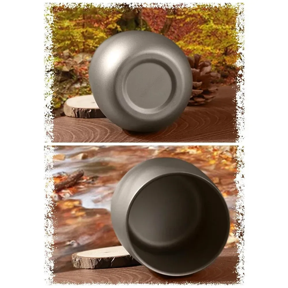 Titanium Insulated Double Wall Drink Cup for Outdoor Camping and Hiking - Image 5