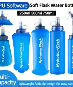 Alternative view of Ultralight TPU Soft Flask – Collapsible Water Bottle for Running Vests & Hydration Packs (250ml–750ml)