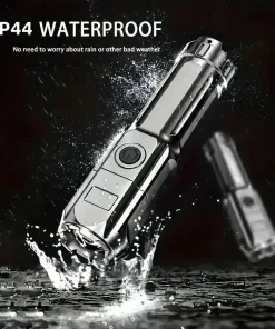 Ultra-Bright Rechargeable LED Flashlight – 100,000 Lumens USB Zoomable Tactical Light for Fishing, Hunting & Camping
