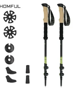 Alternative view of Ultralight Carbon Fiber Trekking Poles - Adjustable Alpenstock with Quick Lock
