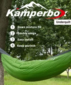 Hammock Underquilt Sleeping Bag – Down & Cotton Hybrid Camping Quilt (193×112cm)
