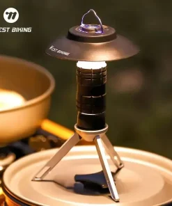 Alternative view of USB-C Rechargeable Camping Light - Magnetic Base LED Lantern with Tripod